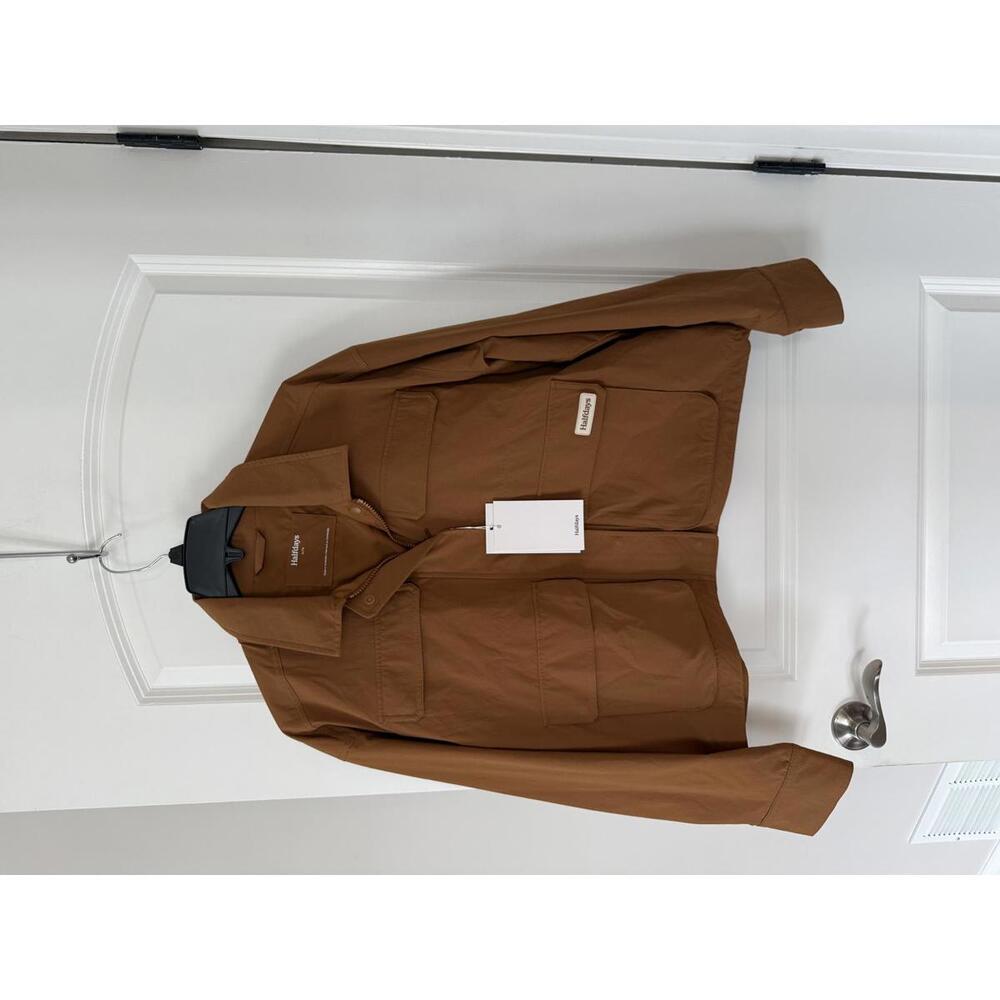 $145 Halfdays Women's Nan Field Jacket Full Zip Nuthatch Snap Button Size M - Picture 4 of 8